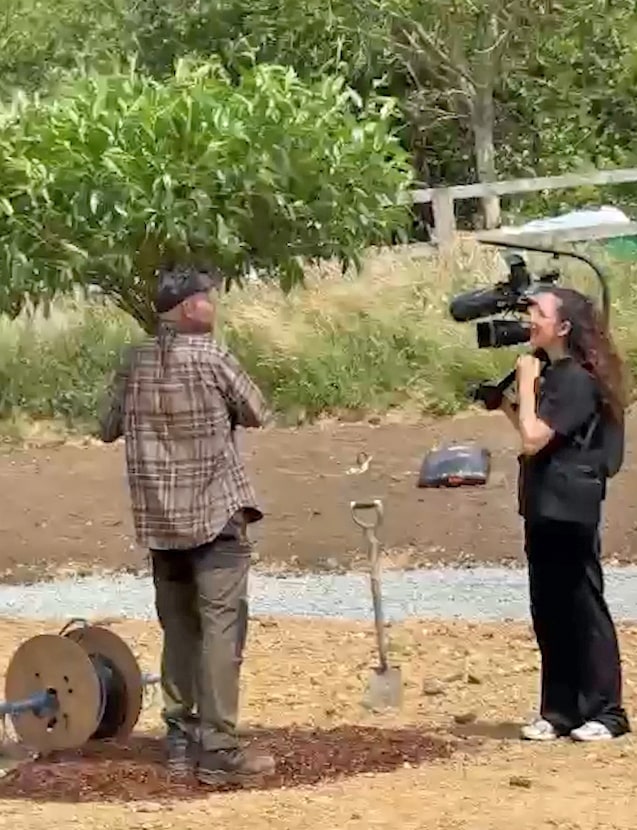 Grand Designs in Surrey Hills interview on camera